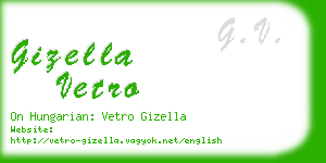 gizella vetro business card